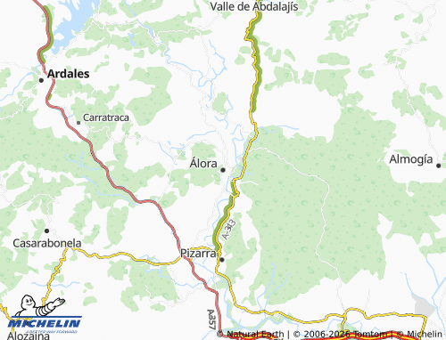 Mappa MICHELIN Álora - ViaMichelin
