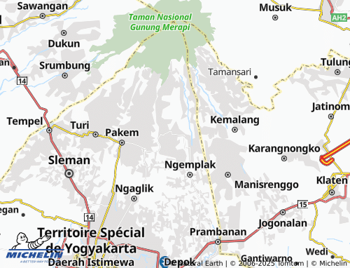 MICHELIN-Landkarte Wukir Sari - ViaMichelin