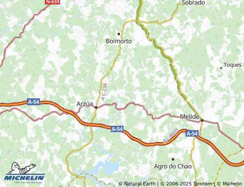 MICHELIN Rendal (Santa María) map - ViaMichelin