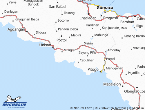 MICHELIN Cabulihan Ibaba map - ViaMichelin