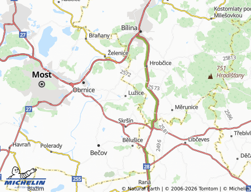 Mappa MICHELIN Lužice - ViaMichelin