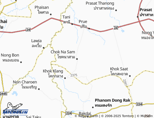 MICHELIN Chok Na Sam map - ViaMichelin