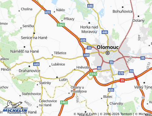 Mappa MICHELIN Topolany - ViaMichelin