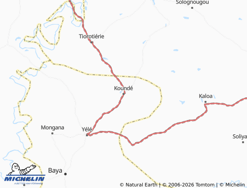 MICHELIN-Landkarte Koundé - ViaMichelin