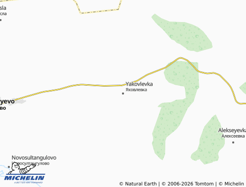 MICHELIN-Landkarte Yakovlevka - ViaMichelin