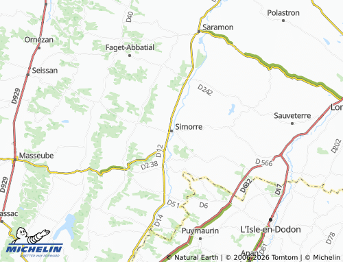 Mappa MICHELIN Simorre - ViaMichelin