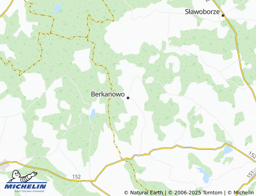 MICHELIN Berkanowo map - ViaMichelin