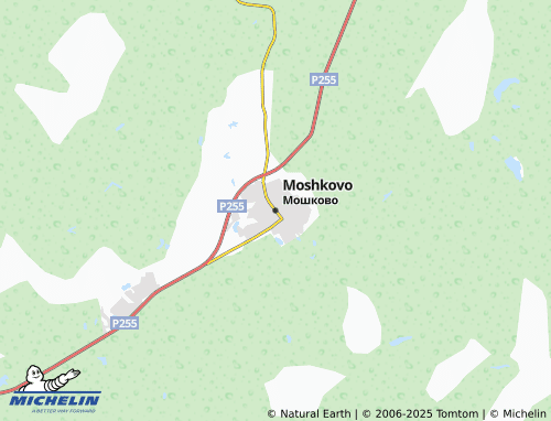 Kaart MICHELIN Moshkovo - ViaMichelin