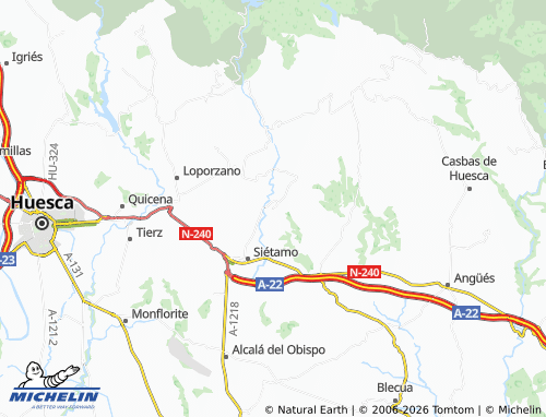 Mapa MICHELIN Castejón de Arbaniés - ViaMichelin