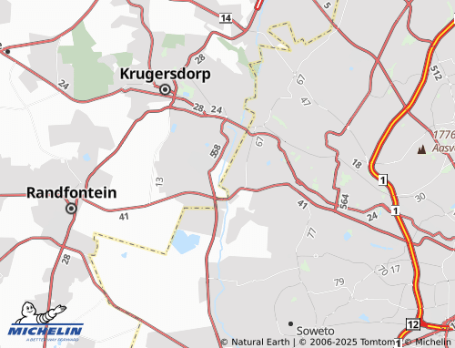 MICHELIN-Landkarte Witpoortjie Extension 2 - ViaMichelin