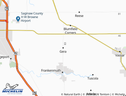 Carte MICHELIN Gera - ViaMichelin