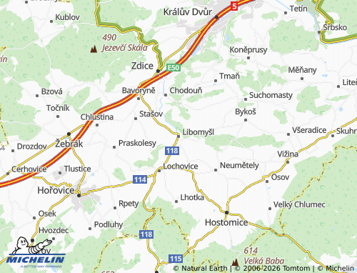 Mappa MICHELIN Libomyšl - ViaMichelin