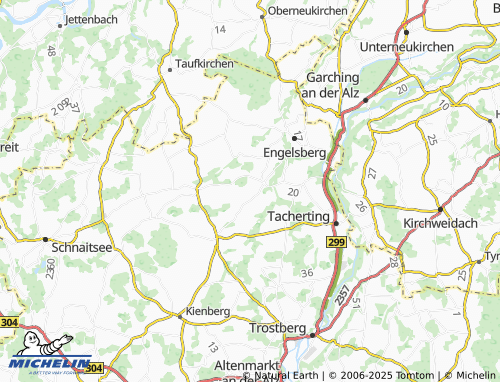 MICHELIN Gerading map - ViaMichelin