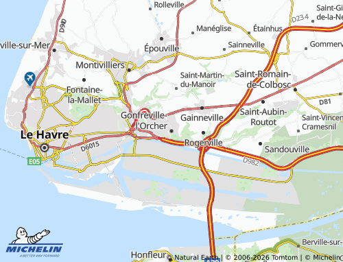 MICHELIN Gonfreville-l'Orcher map - ViaMichelin