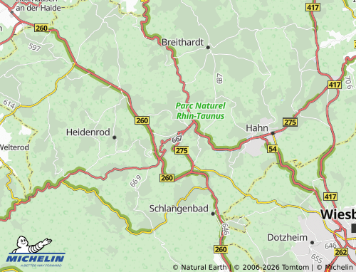 MICHELIN-Landkarte Bad Schwalbach - ViaMichelin