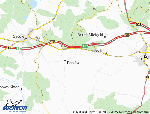 MICHELIN Turkowy map - ViaMichelin