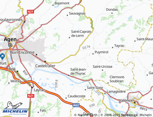 MICHELIN Saint-Pierre-de-Clairac map - ViaMichelin
