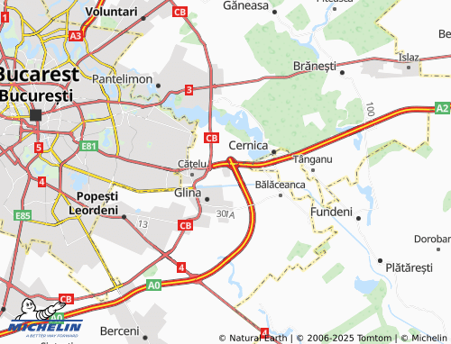 MICHELIN Manolache map - ViaMichelin