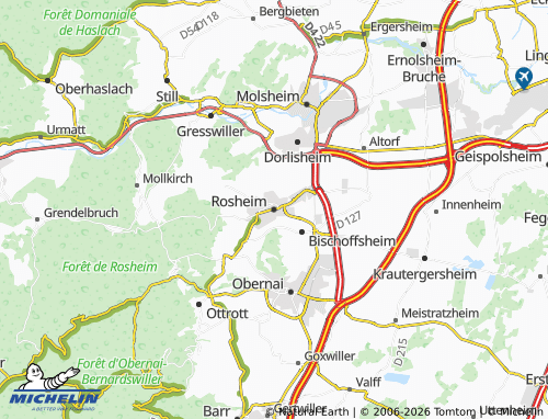 Mapa MICHELIN Rosheim - ViaMichelin