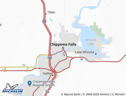 Mappa MICHELIN Chippewa Falls - ViaMichelin