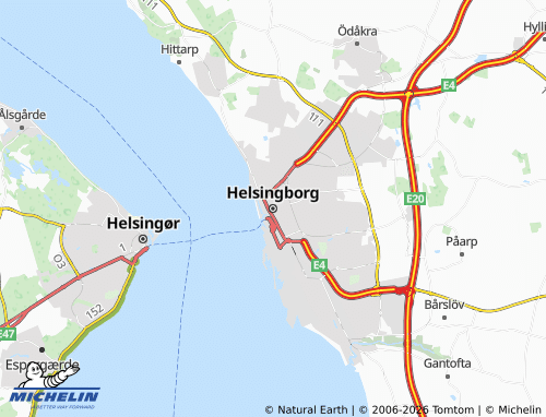 Mappa MICHELIN Helsingborg - ViaMichelin
