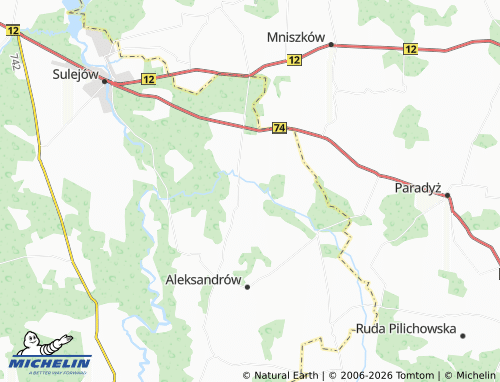 MICHELIN Dębowa Góra map - ViaMichelin
