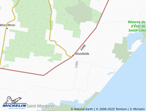 MICHELIN Woodside map - ViaMichelin