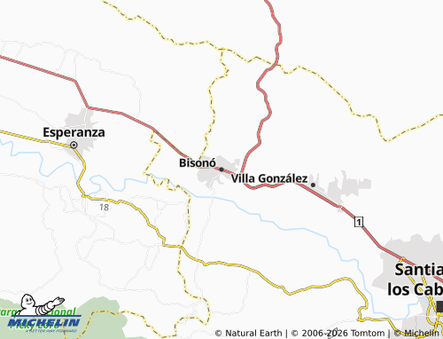Mappa MICHELIN Bisonó - ViaMichelin