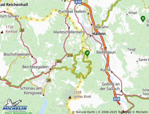 MICHELIN Unterau map - ViaMichelin