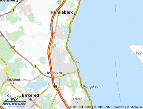 MICHELIN Mikkelborg map - ViaMichelin