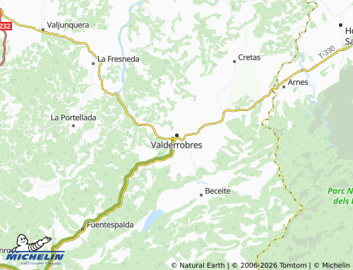 Mapa MICHELIN Valderrobres - ViaMichelin