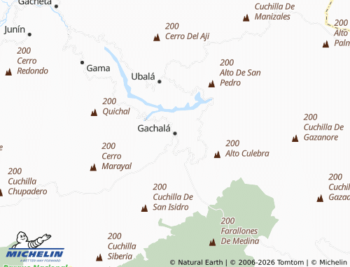 Mapa MICHELIN Gachalá - ViaMichelin