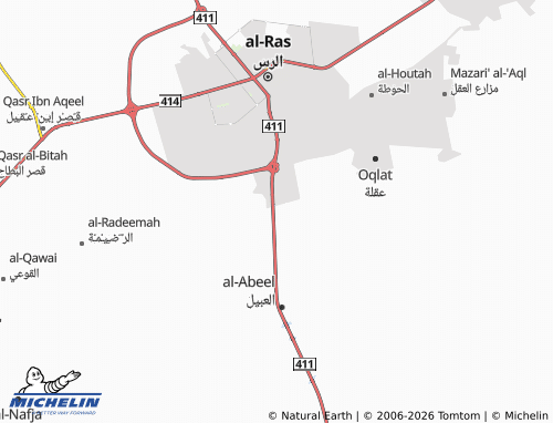 MICHELIN-Landkarte al-Muntazah - ViaMichelin