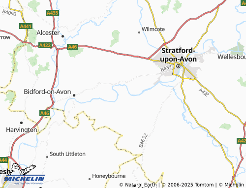 MICHELIN Welford-on-Avon map - ViaMichelin