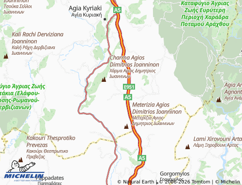 MICHELIN Varlaam map - ViaMichelin