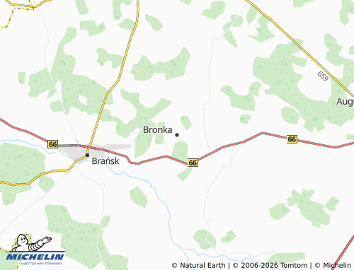 MICHELIN Bronka map - ViaMichelin