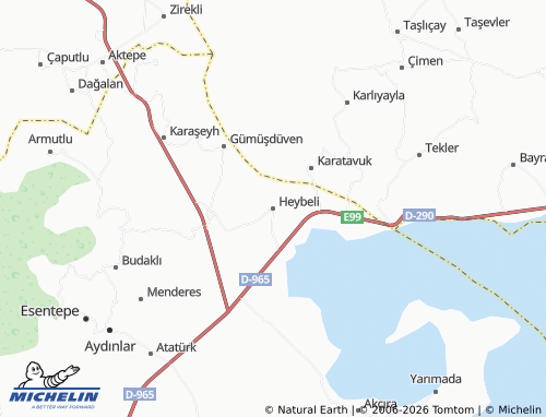 Kaart MICHELIN Heybeli - ViaMichelin