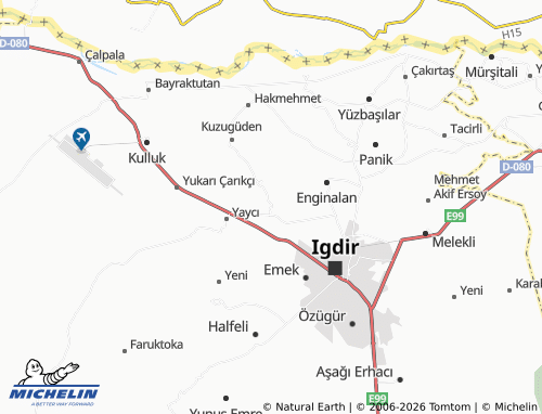 MICHELIN Obaköy map - ViaMichelin