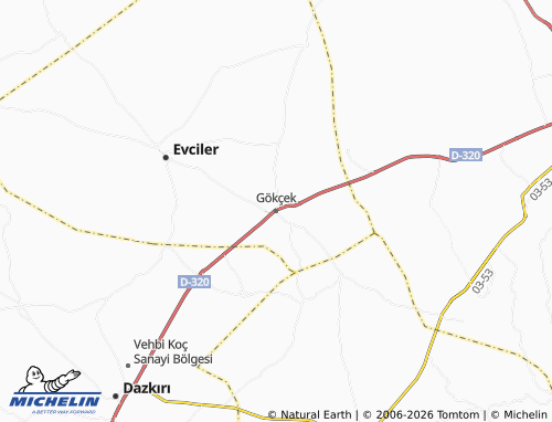 Mappa MICHELIN Gökçek - ViaMichelin