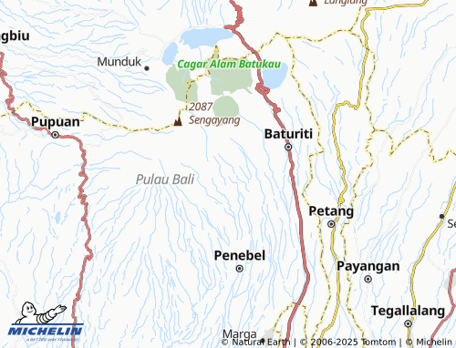 MICHELIN Senganan map - ViaMichelin