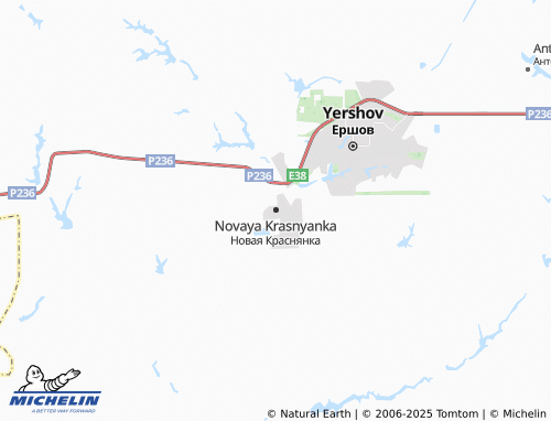 MICHELIN Novaya Krasnyanka map - ViaMichelin