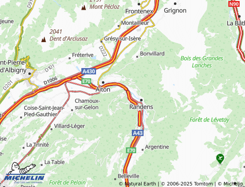 Kaart MICHELIN Montgilbert - ViaMichelin