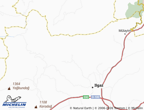 MICHELIN Serçeler map - ViaMichelin