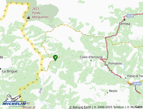 MICHELIN San Bernardo map - ViaMichelin