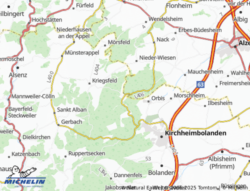 MICHELIN Oberwiesen map - ViaMichelin