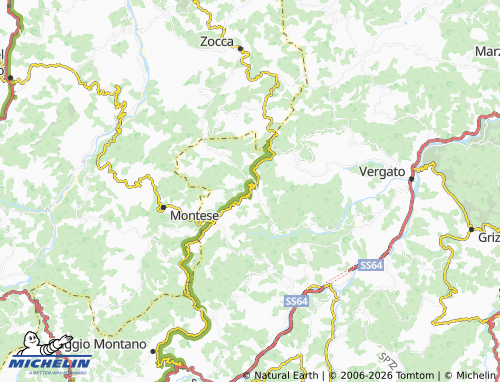 MICHELIN-Landkarte Castel d'Aiano - ViaMichelin