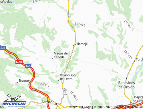 MICHELIN-Landkarte Cogorderos - ViaMichelin