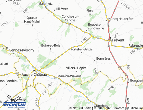 MICHELIN-Landkarte Boffles - ViaMichelin