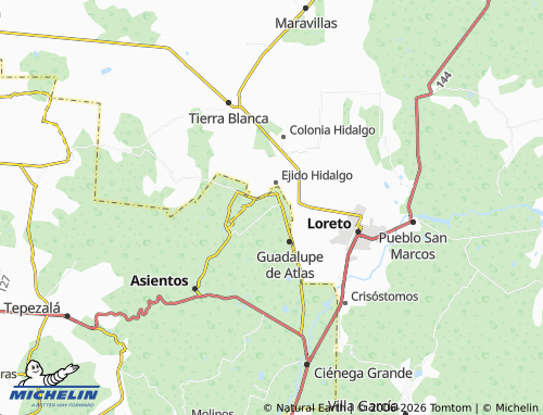 Mappa MICHELIN Noria del Borrego, Norias - ViaMichelin