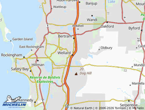 Mapa MICHELIN Wellard - ViaMichelin
